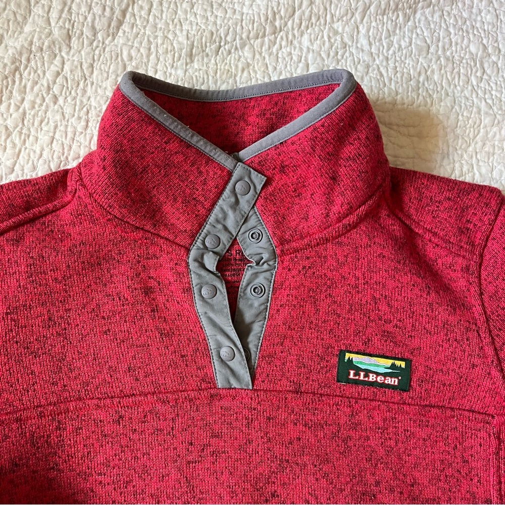LL Bean Sweater Fleece Pullover - Small